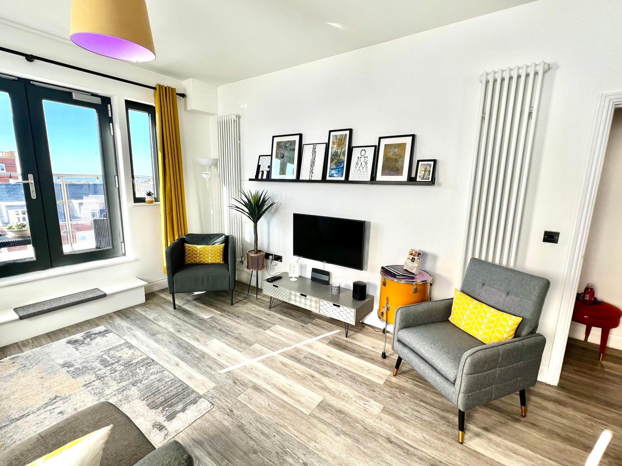 The Penthouse Margate, Balconies, Sea View, Gated Parking, Air Con! Apartamento Exterior foto